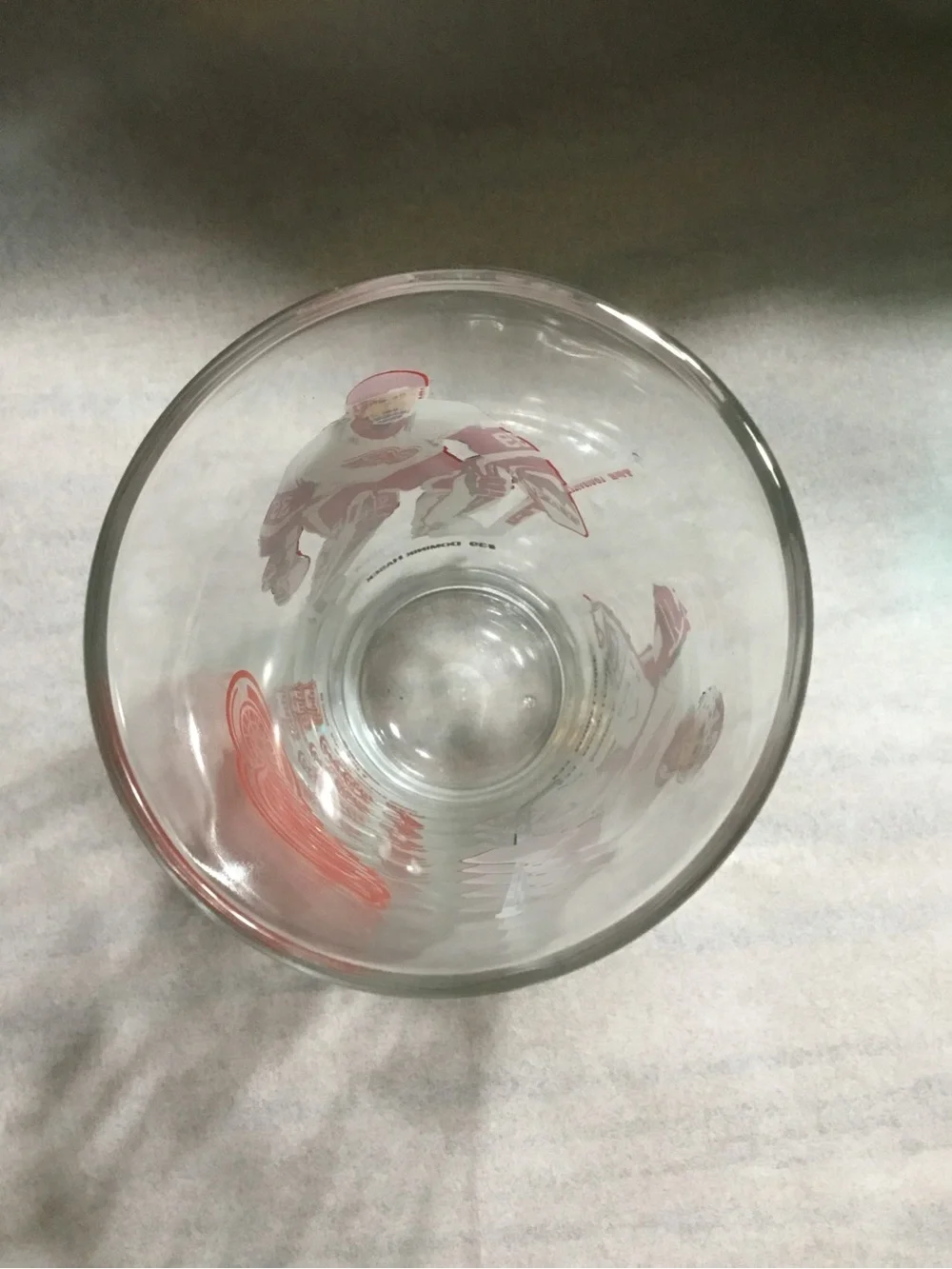 Detroit Red Wings Arby’s glass.